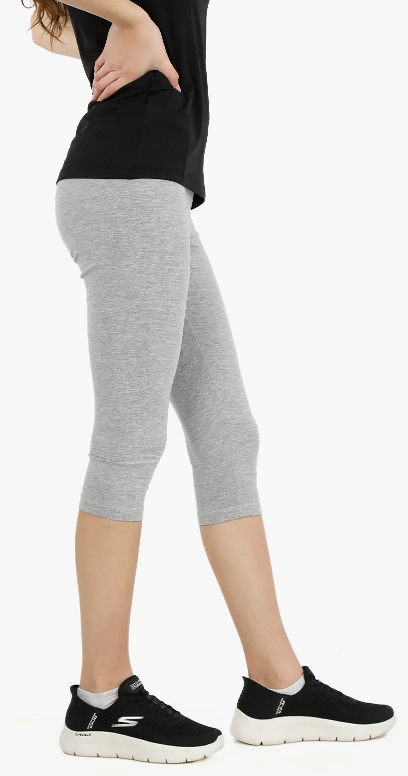 Legging 3/4 Femme Athl. Dpt Declaim Mélange Gris