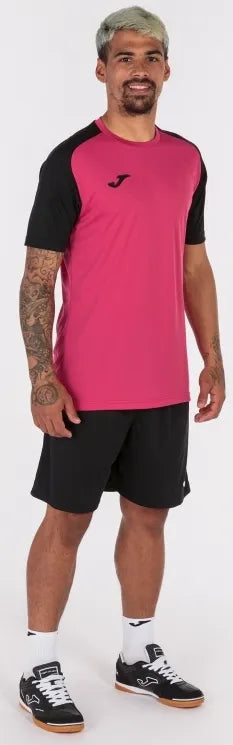 Joma academy iv t-shirt de sport fuchsia-noir xl