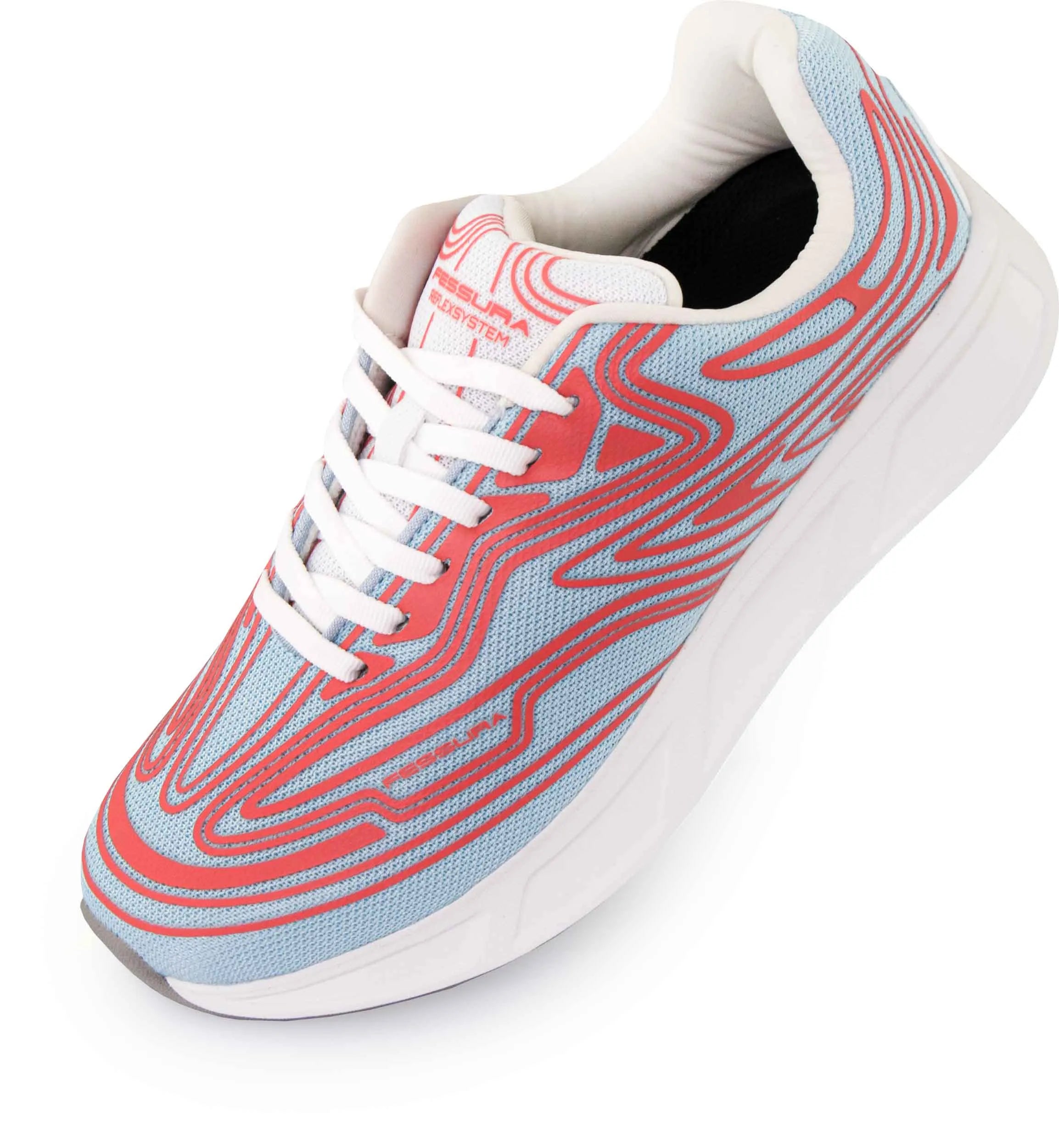 Calçado Unissexo Fessura Wmns Runflex 01 Branco-fumaça-água-coral Azul