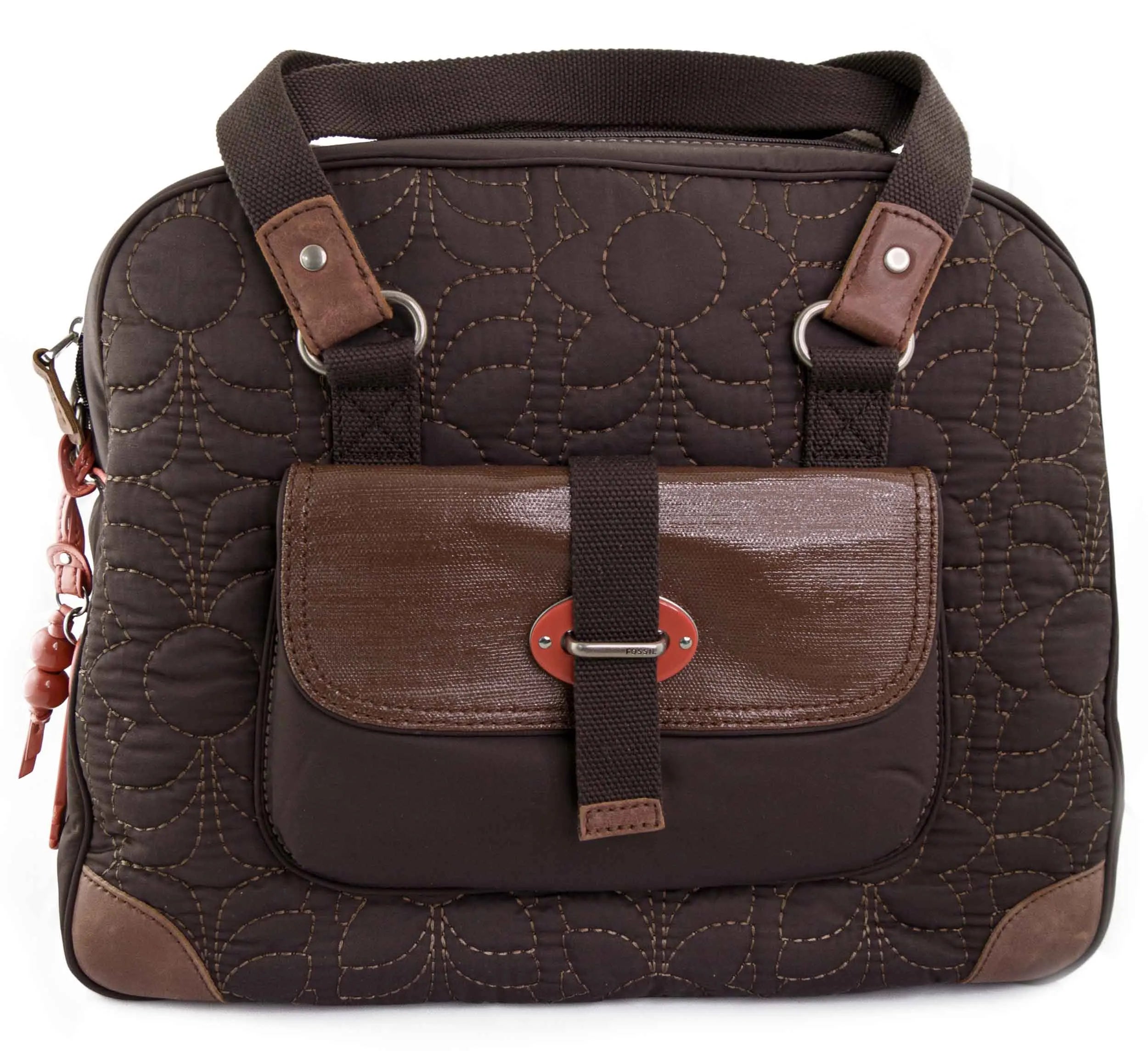 Fossil Wmns Torebka weekendowa na ramię w kolorze brązowym