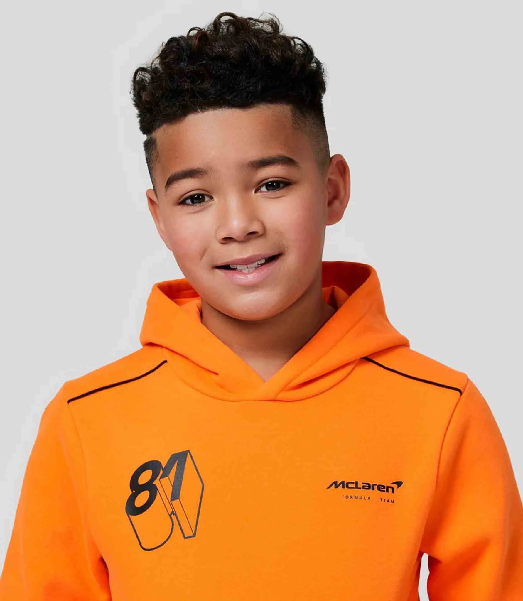 Kindersweatshirt McLaren Jr Fw Op Driver Hoodie Oranje Oranje