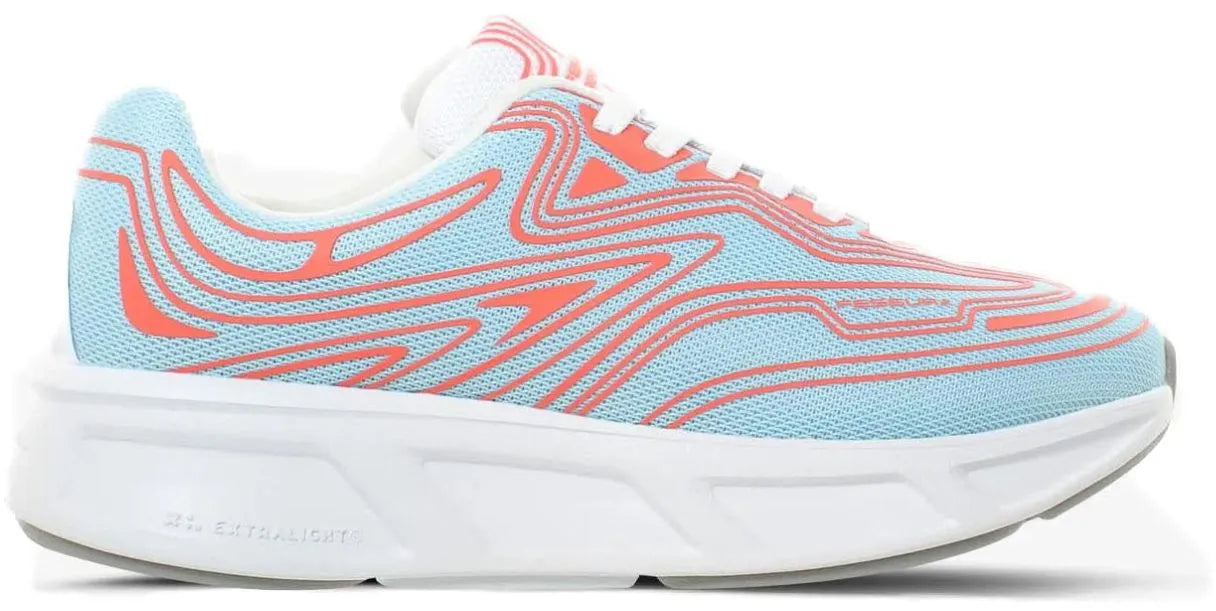 Calçado Unissexo Fessura Wmns Runflex 01 Branco-fumaça-água-coral Azul