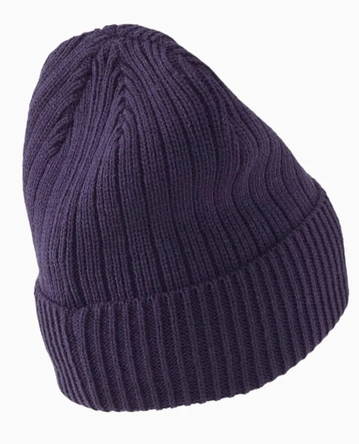 Caipín geimhridh púma iomaireach clasaiceach beanie peacoat gorm
