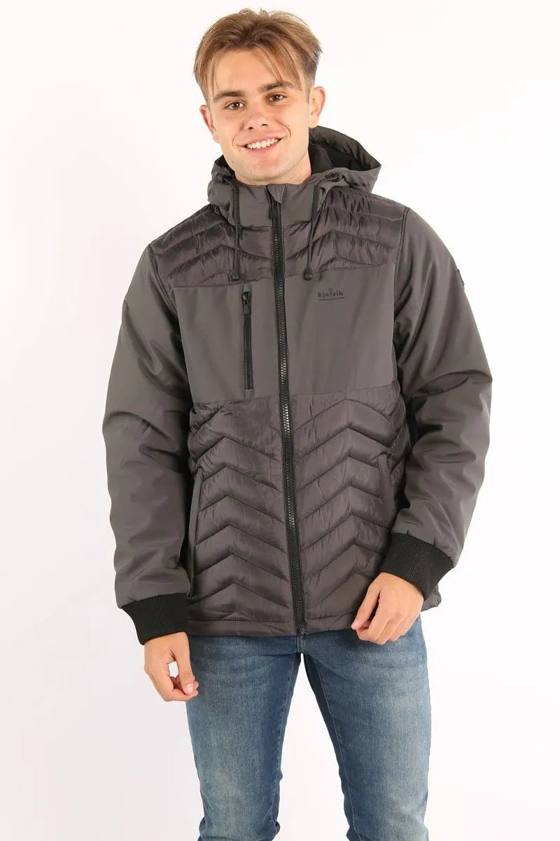 Herren-Winterjacke Kjelvik Men Iven 41 Anthrazit L