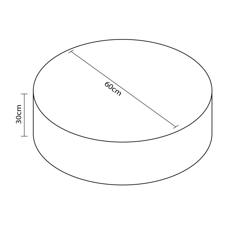 Figure Circle 30x60cm Ø Amarillo/Gris 30X60 Cm