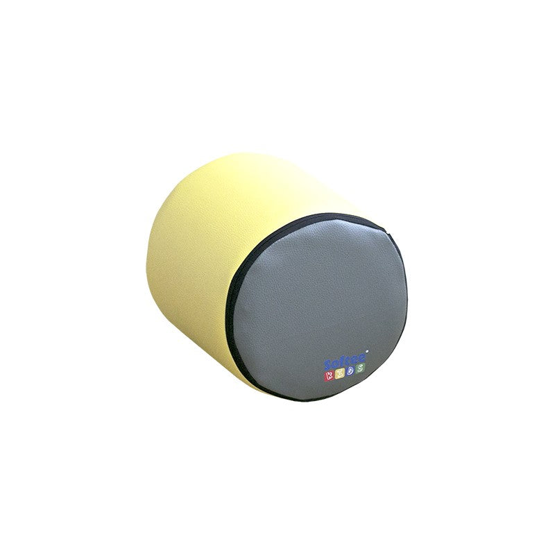 Figurka Mini Cylinder o wysokości 25 cm i średnicy 25 cm, fioletowo-zielona