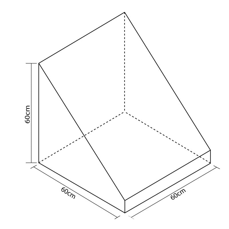 Figurrampe Stor 60x60x60cm Azul/Verde