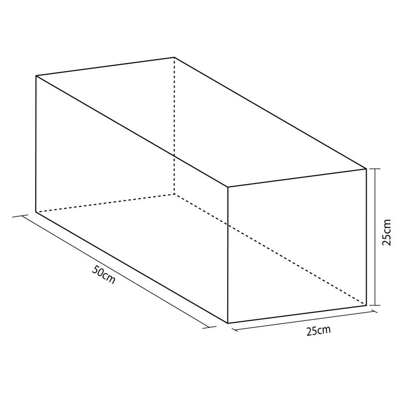 Figure Rectangle Light Halfno 50x25x25cm Amarillo/Gris