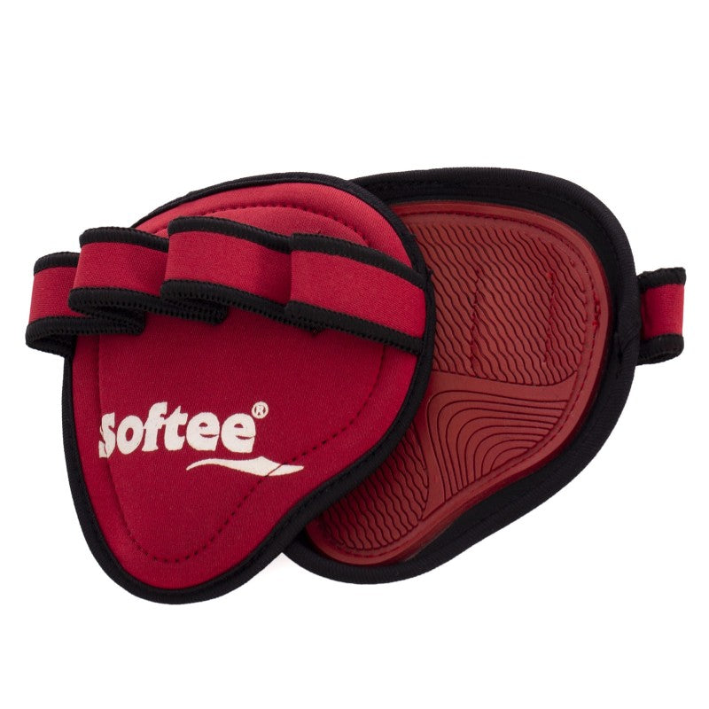 Uchwyty do ćwiczeń fitness w kolorze czerwonym