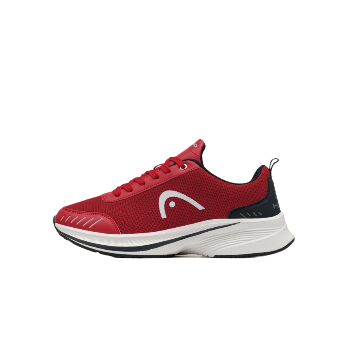 Ceann spyro sneakers dubhghorm dearg