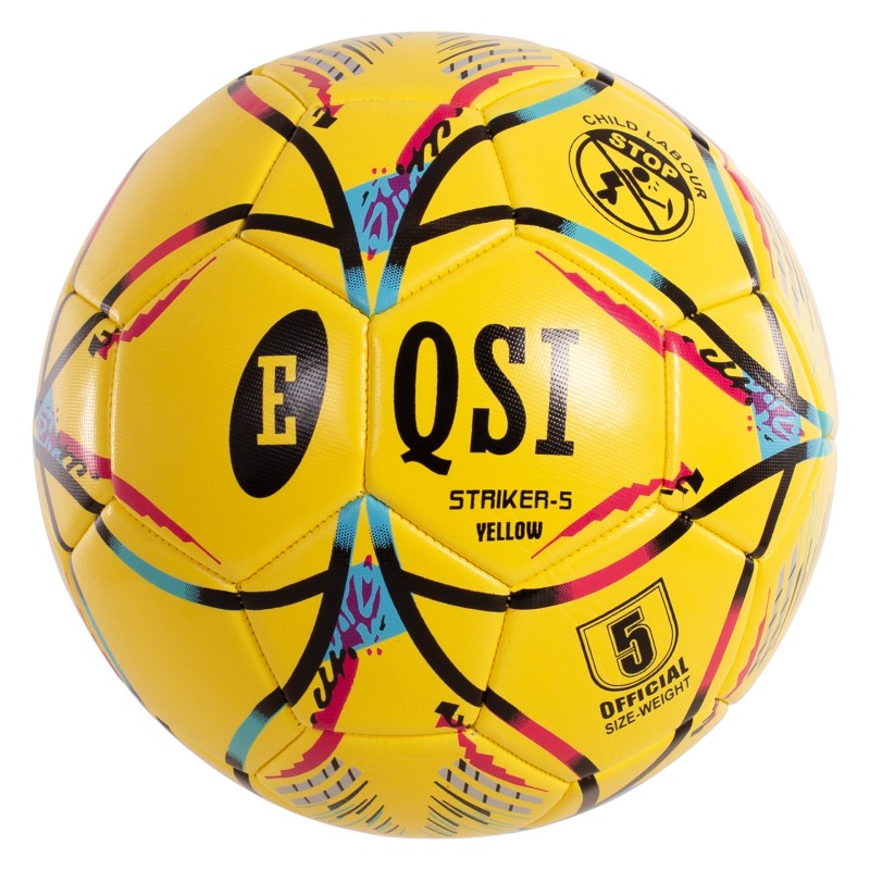 Pallone da calcio Eqsi Striker misura 5 giallo