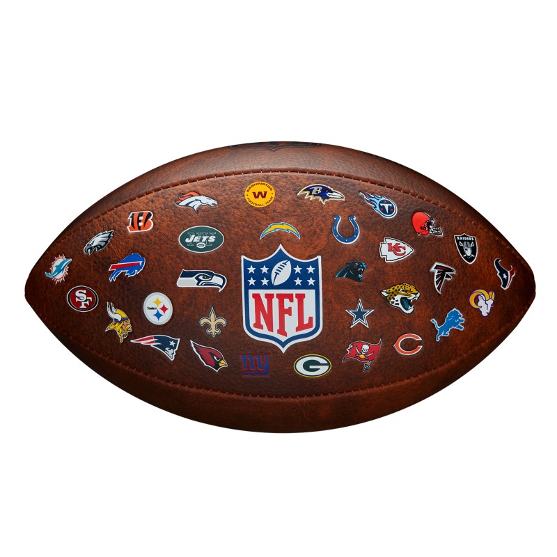 Voetbalbal Wilson NFL van Throwback 32 Team