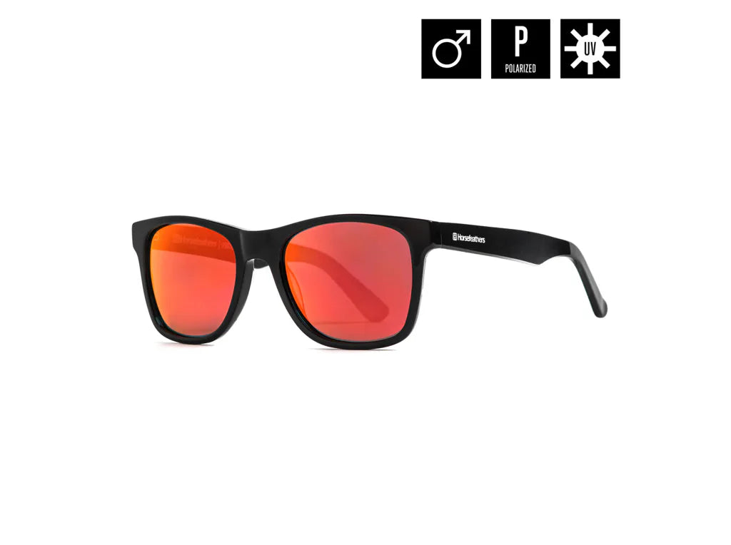 Horsefeathers Foster Sunglasses (gloss Black/mirror Red)