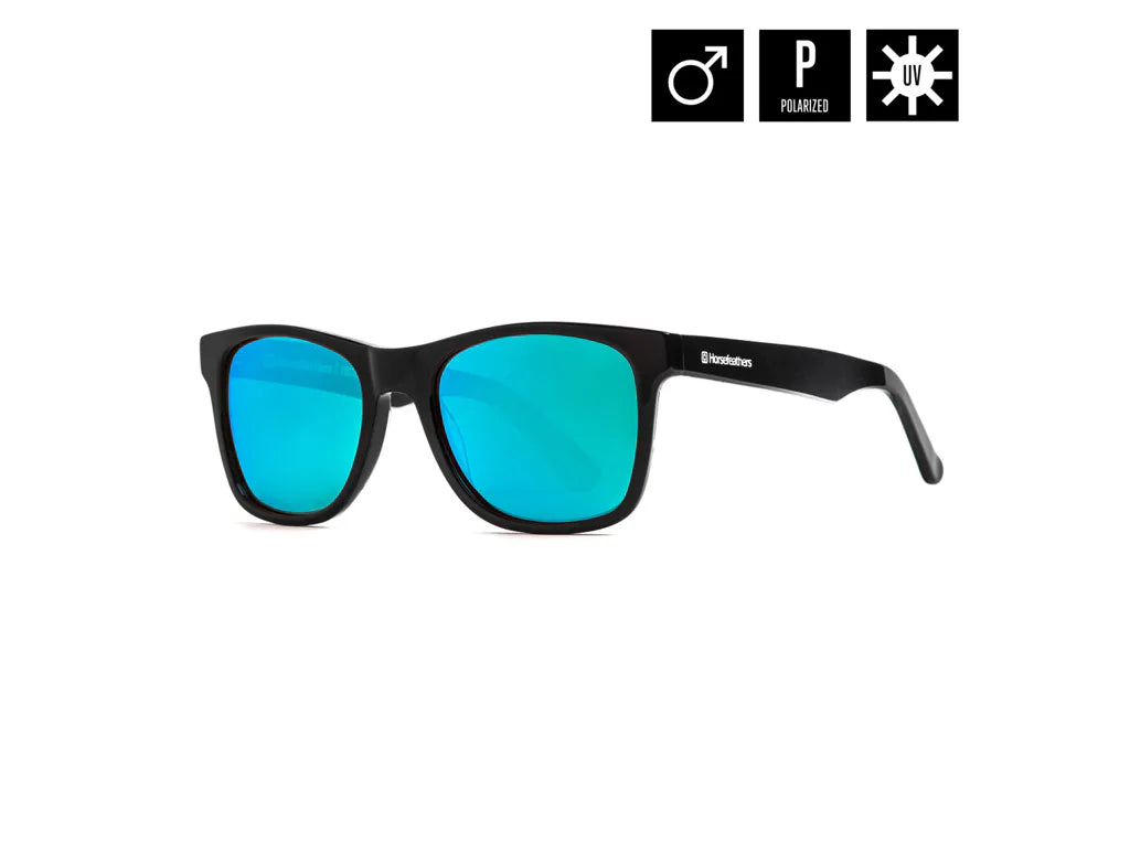 Horsefeathers Foster Sunglasses (zebra/mirror Green)