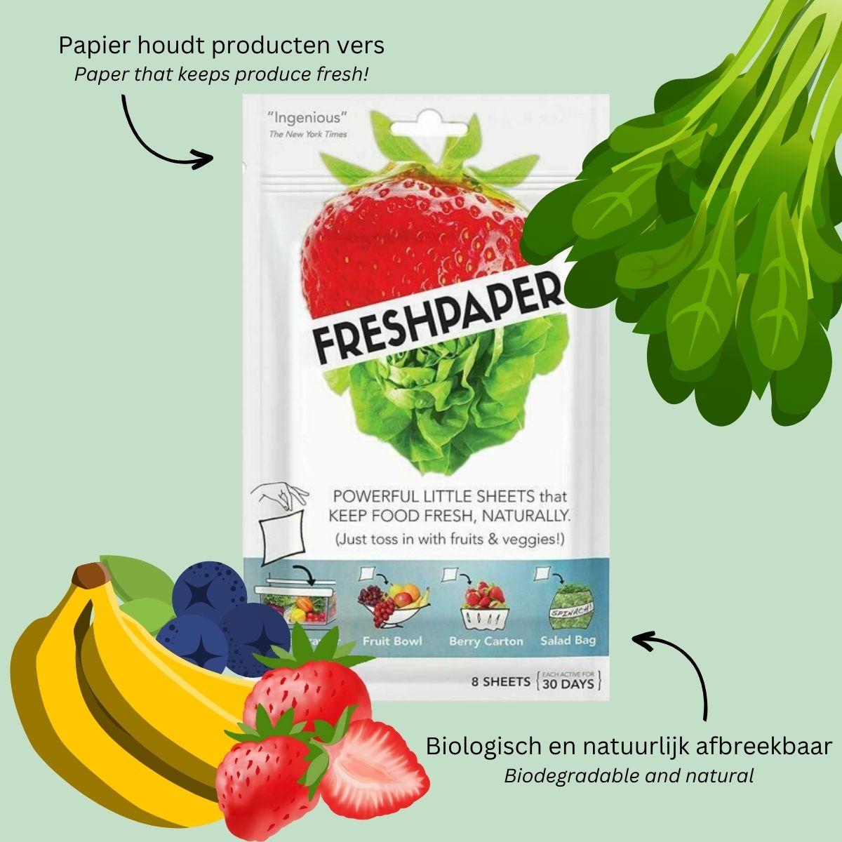 Fresh Paper 3-pack - Organic Paper Sheets