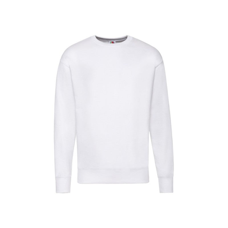 Felpa in felpa leggera con inserto Fruit Of The Loom per adulti bianca
