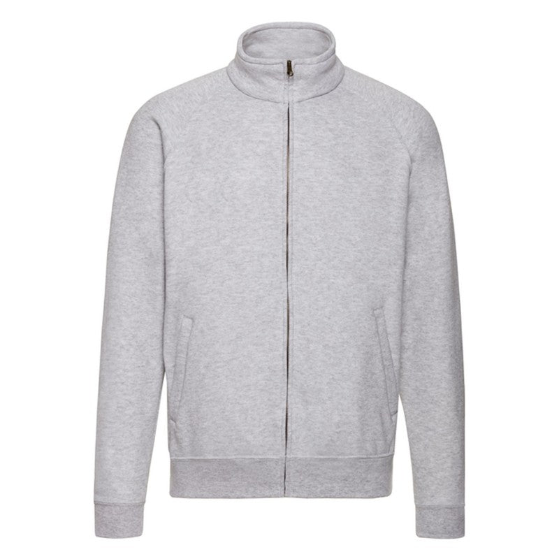 Fruit Of The Loom Classic Sweat Jacket Gris Claro Jaspeado