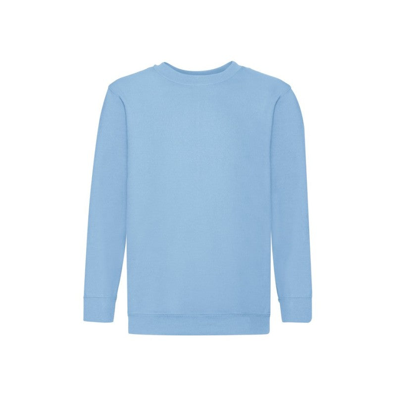 Fruit Of The Loom Kids Classic Set-in Sweat Aweatshirt Azul Claro