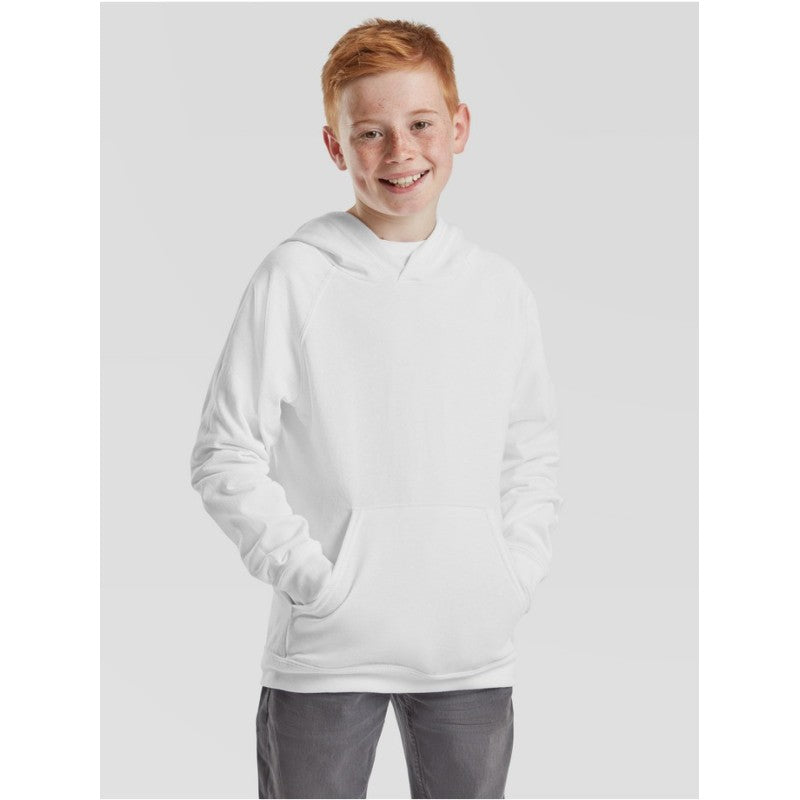 Fruit Of The Loom Lichtgewicht Sweatshirt Met Capuchon Kinder Swearshirt Blauw Oscuro