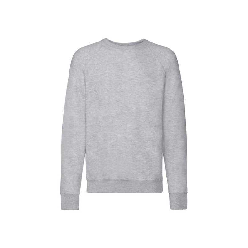 Fruit Of The Loom Könnyű Raglan Sweat Pulóver Fekete
