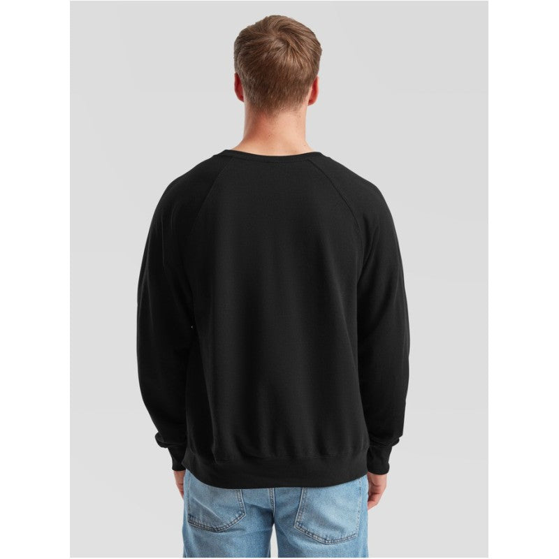 Fruit Of The Loom Lightweight Raglan Sweat Sweatshirt Negro