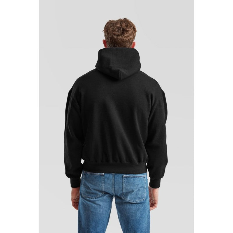 Sudadera Fruit Of The Loom Supercotton Kapuzenpullover Adulto Negro