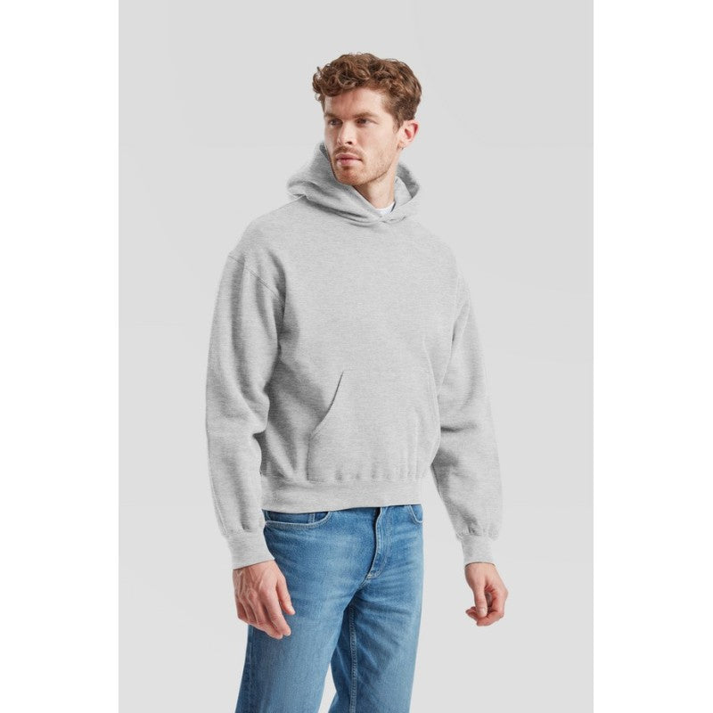 Sudadera Fruit Of The Loom Supercotton Kapuzenpullover Adulto Negro