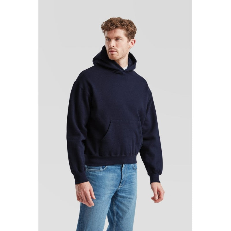 Sudadera Fruit Of The Loom Supercotton Kapuzenpullover Adulto Negro