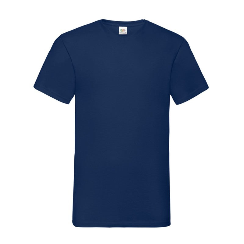 Camiseta Fruit Of The Loom Valueweight Gola V T Adulto Blanco