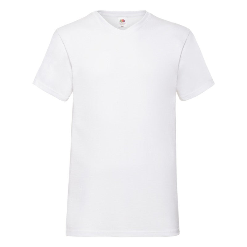 Camiseta Fruit Of The Loom Valueweight Scollo A V T Adulto Negro