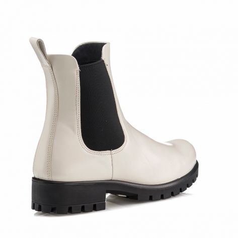 Bottes Ecco Modtray Limestone En Cuir Véritable Naturel