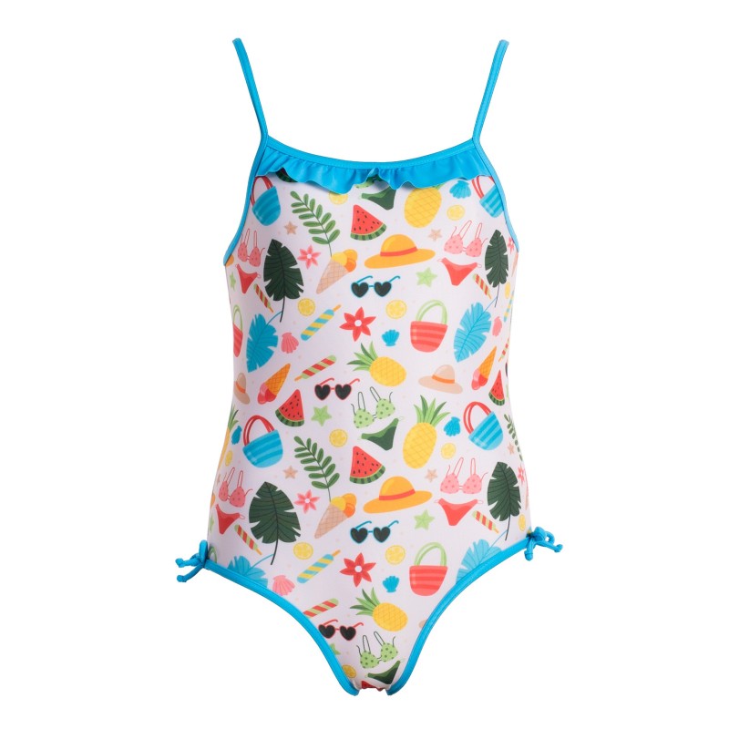 Costume da bagno per ragazza Squba Summer Series Subli Estampado Azul 4 Años