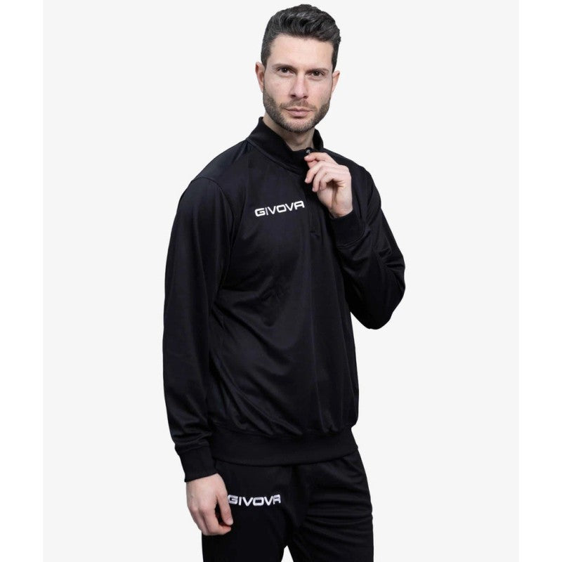 Sudadera Givova Revolution Pin Pan Negro