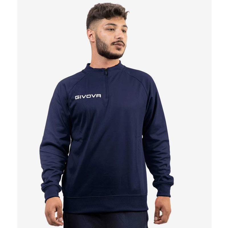 Mikina Givova Tecnica 500 Half Zip Rojo