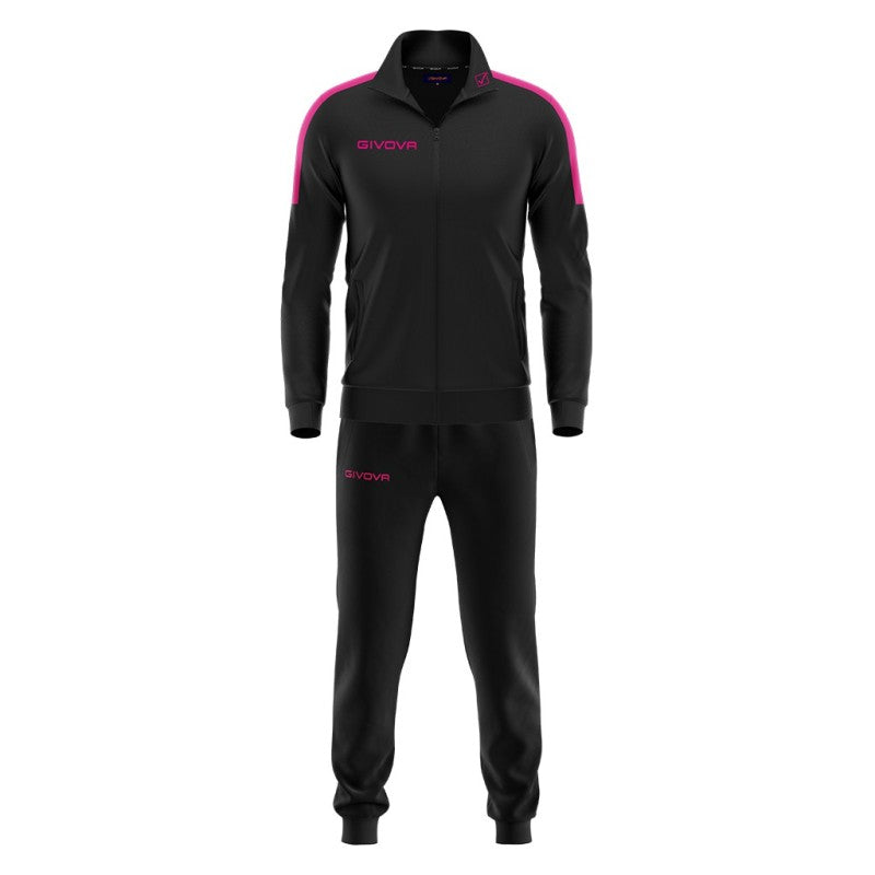 Givova Tuta Revolution Fluor Tracksuit Negro/Naranja Flúor