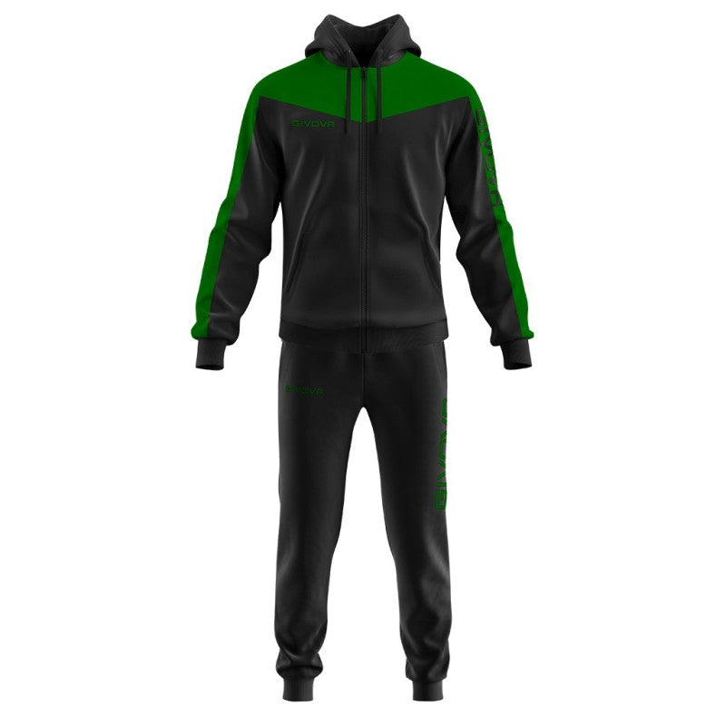Givova Tuta Roma Hooded Tracksuit Negro/Blanco