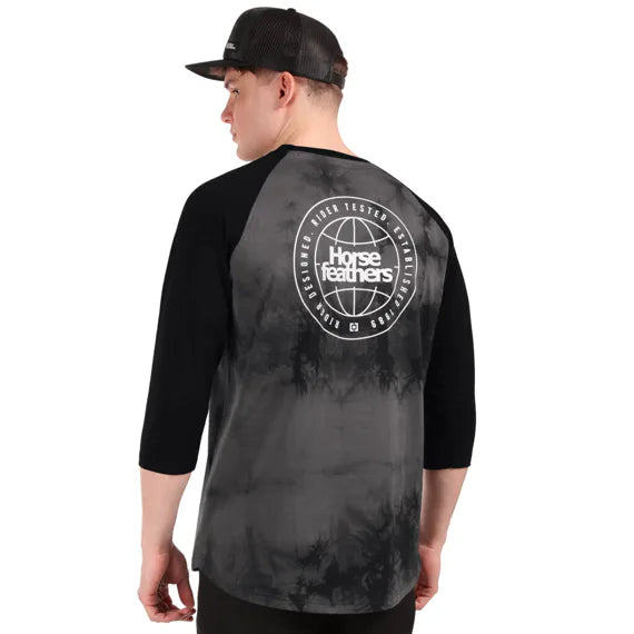 Horsefeathers Global Raglan Tshirt (black/tie Dye)