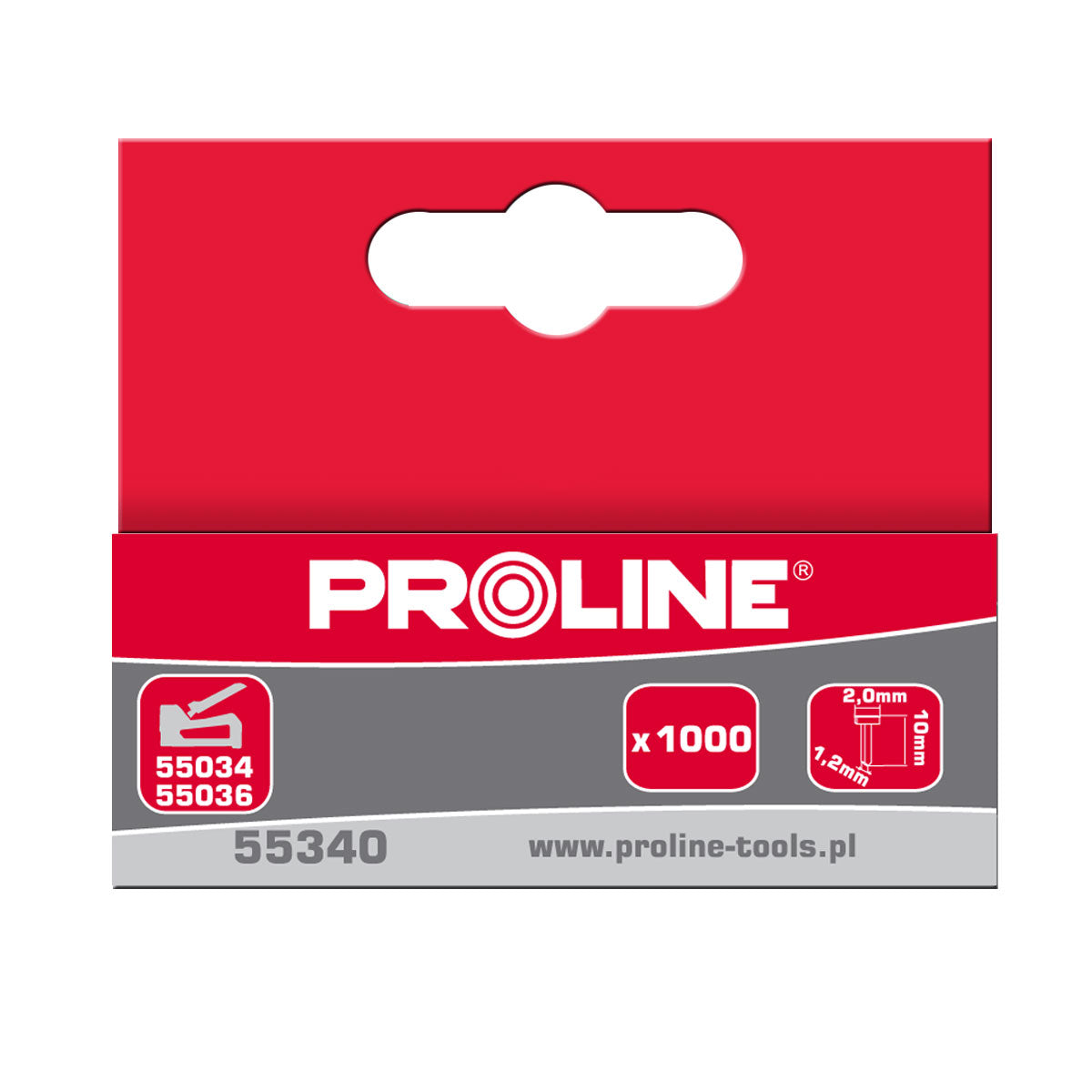 Klince pre sponkovacie pištole 14 x 2,0 x 1,2 mm 1000 ks prolínu