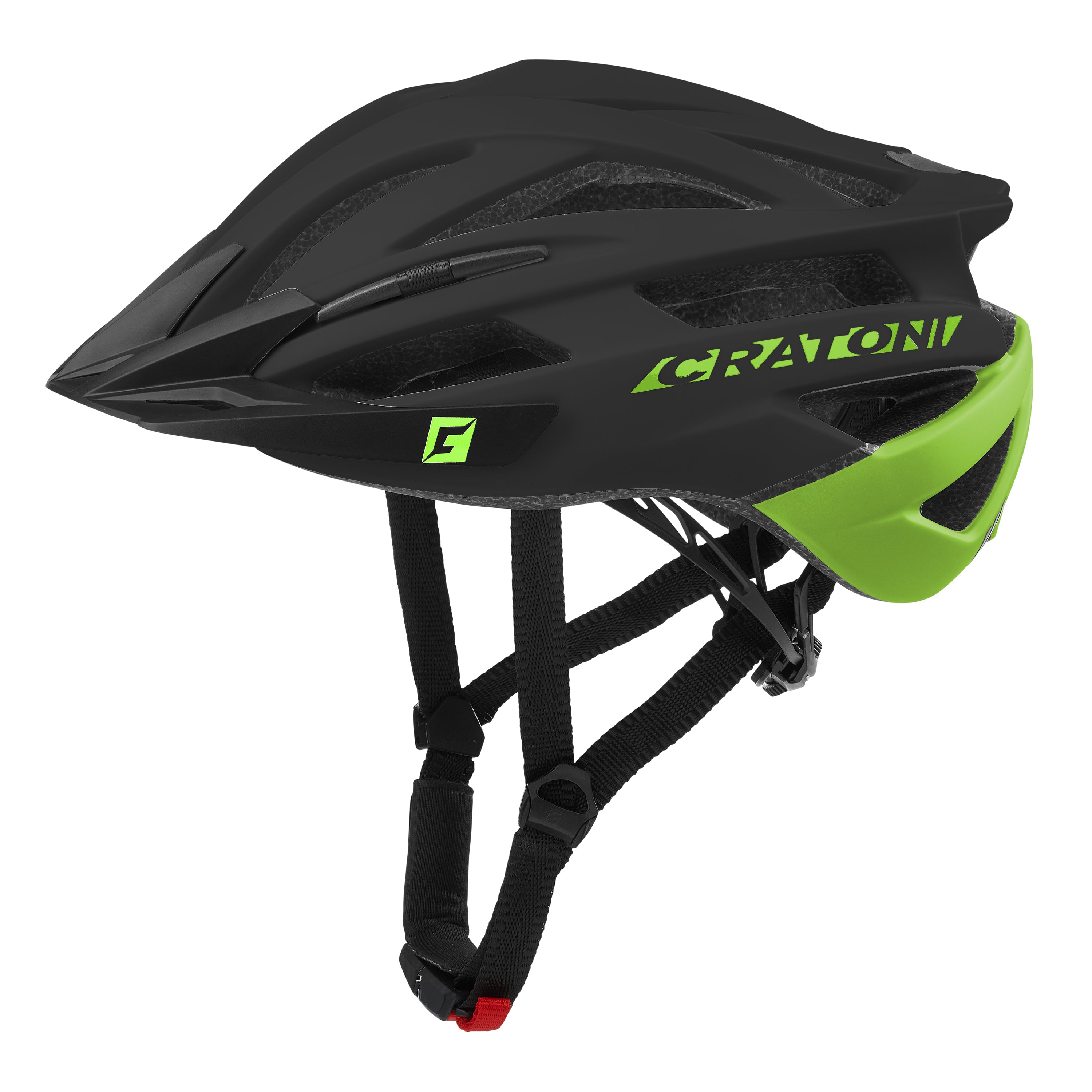 Helmet Cratoni Agravic Black/lime Matt