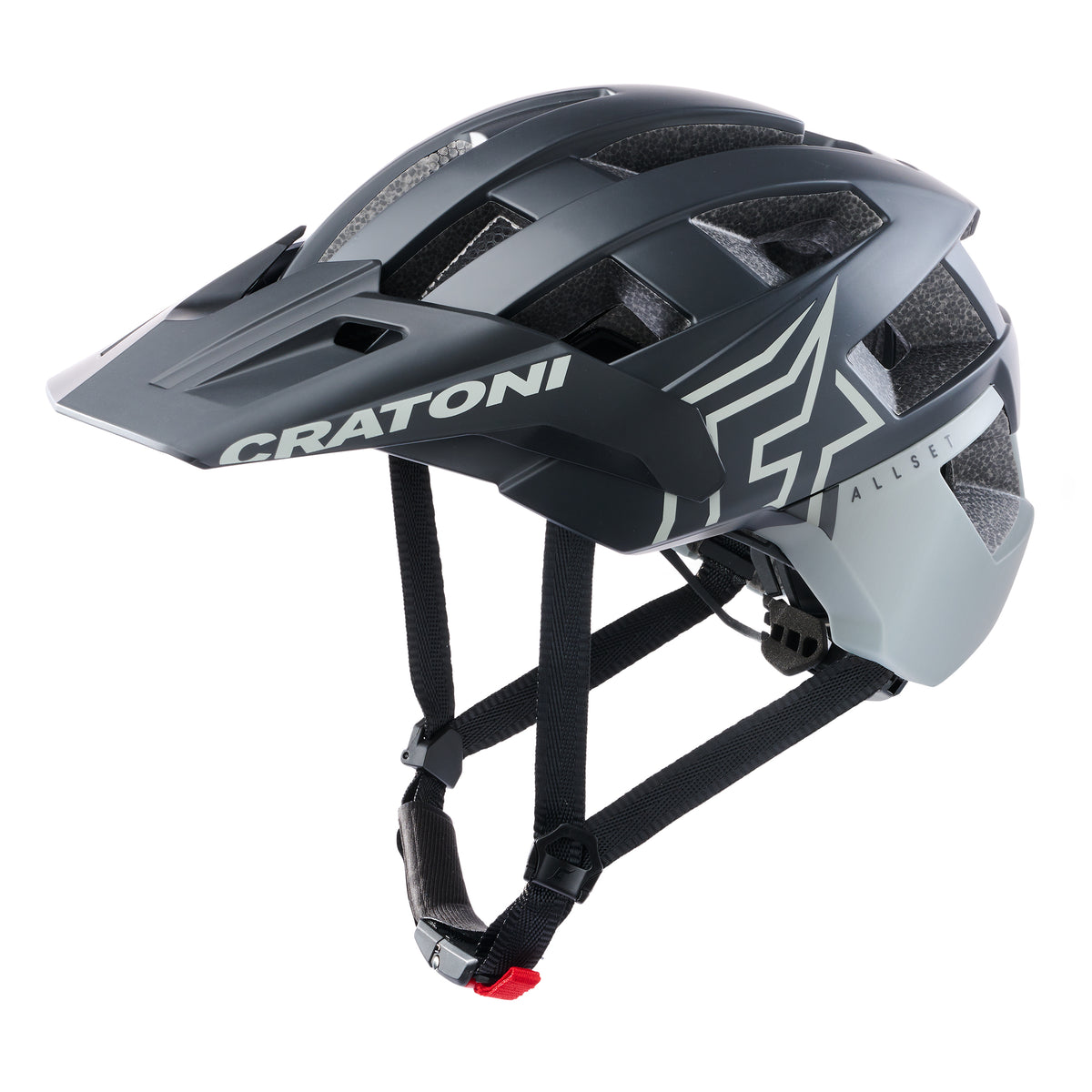 Clogad Cratoni Allset Pro Dubh/liath Matt