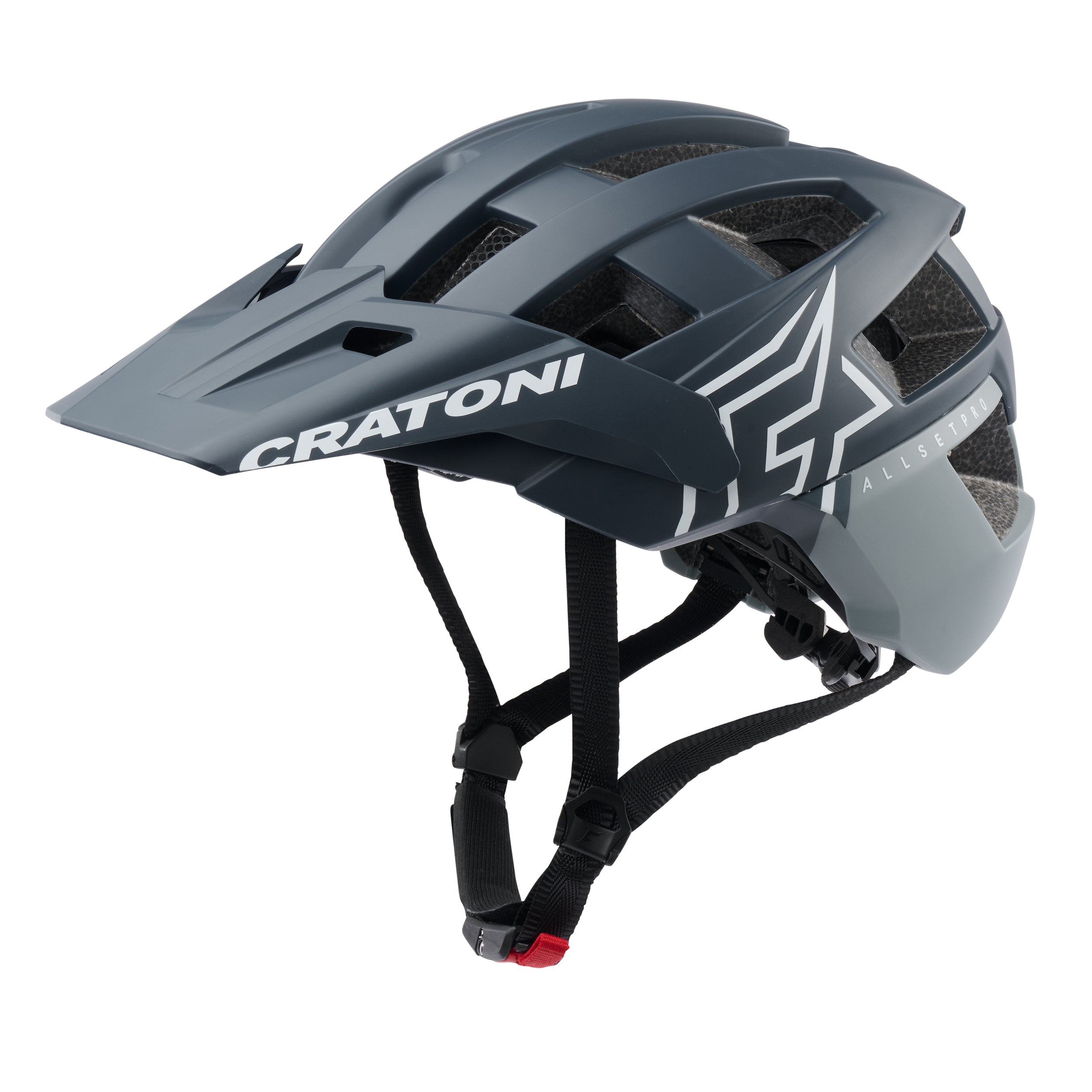 Helmet Cratoni Allset Pro Mips Steel/blue Matt