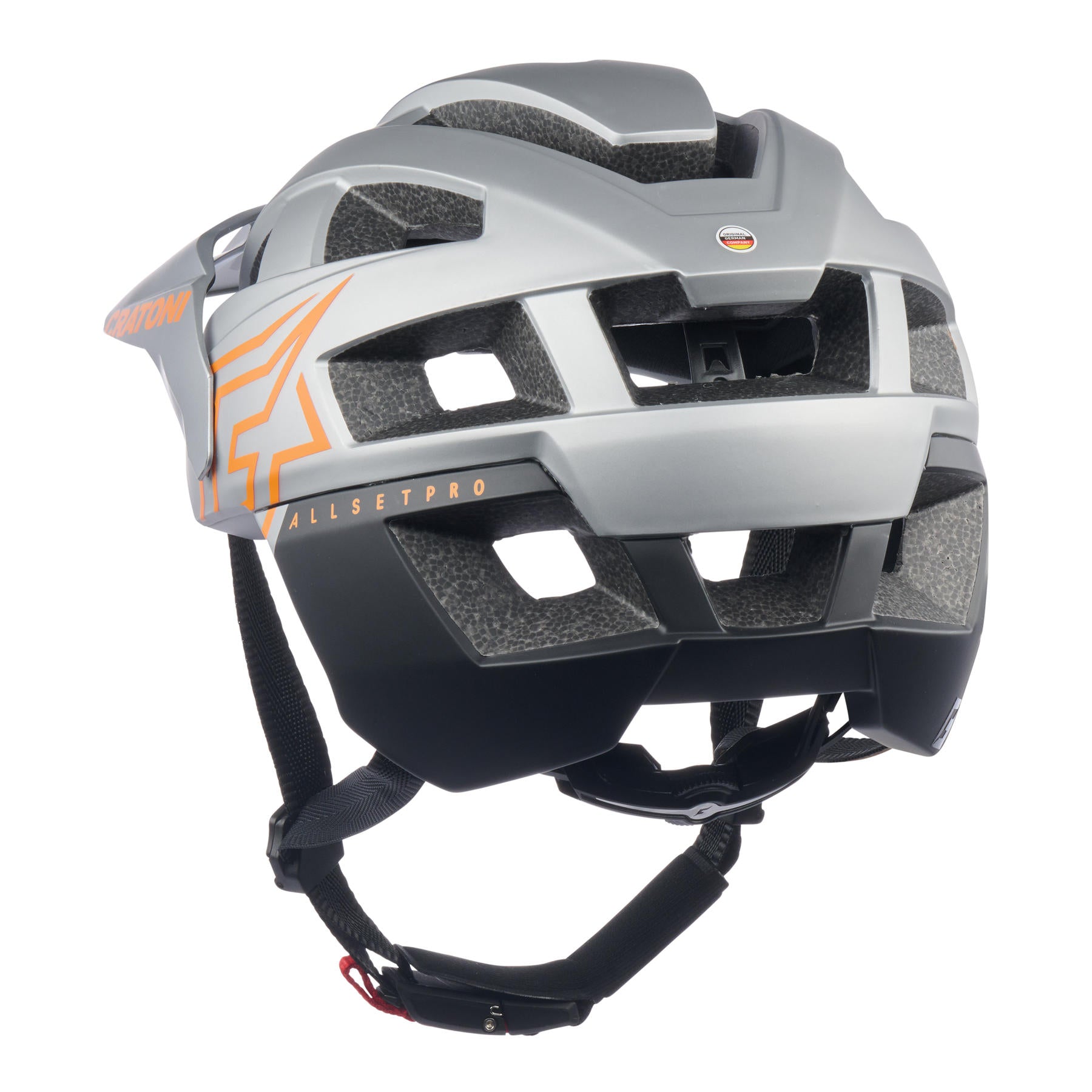 Hjälm Cratoni Allset Pro Silver/orange Matt