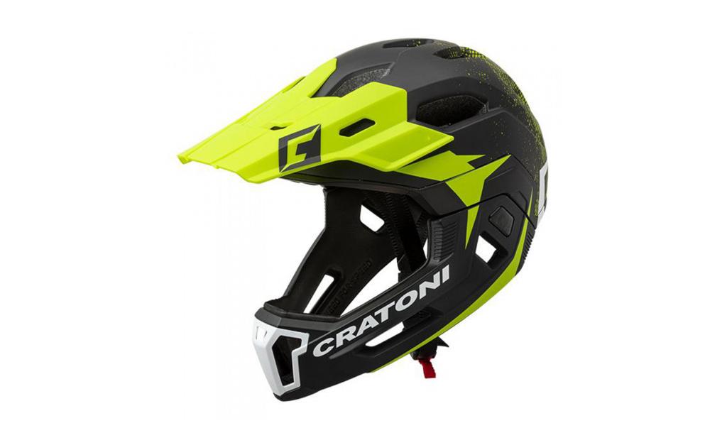 Helm Cratoni Cmaniac 2.0 Mx Schwarz/Limette/Weiß Matt