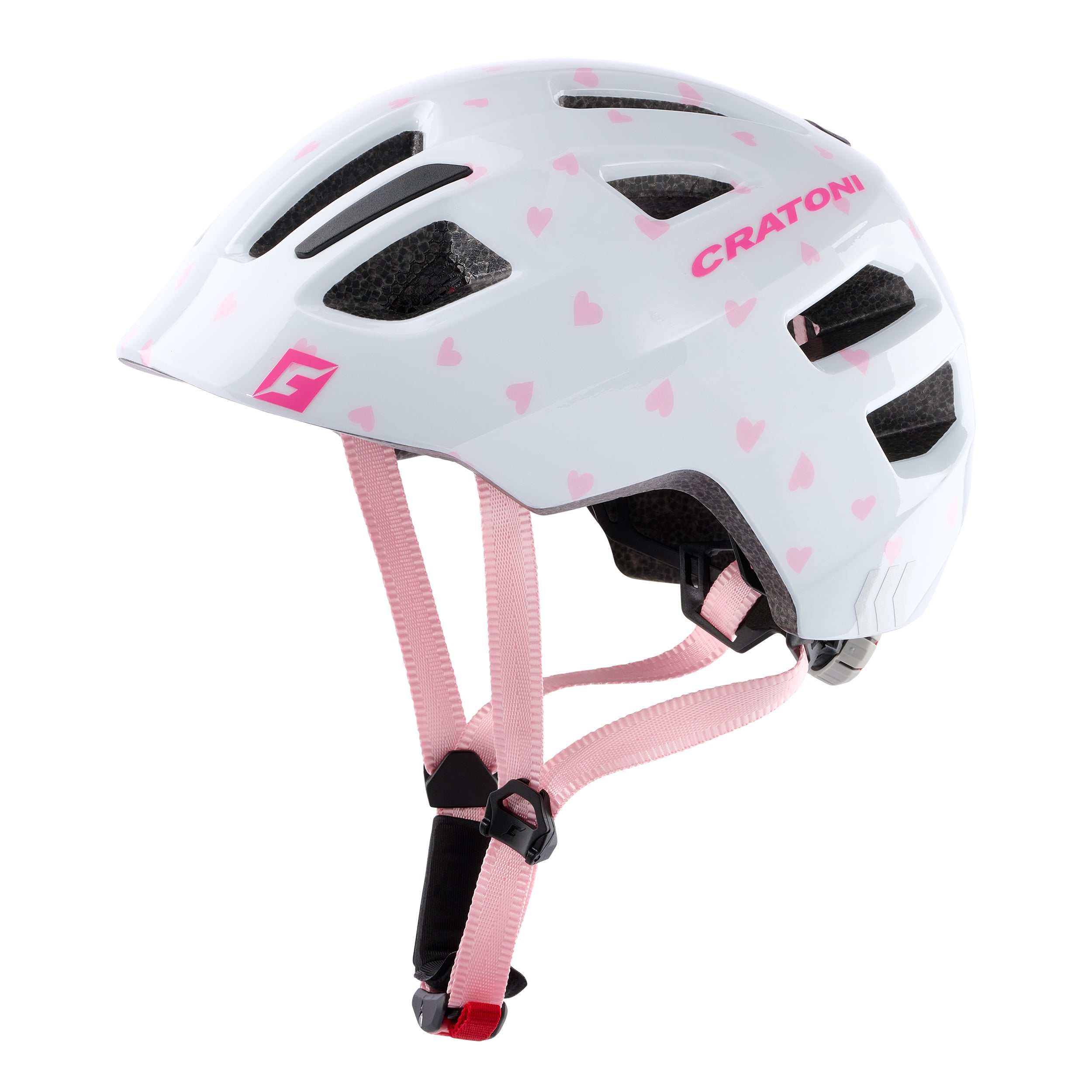 Children's Helmet Cratoni Maxster Heart Rose Glossy