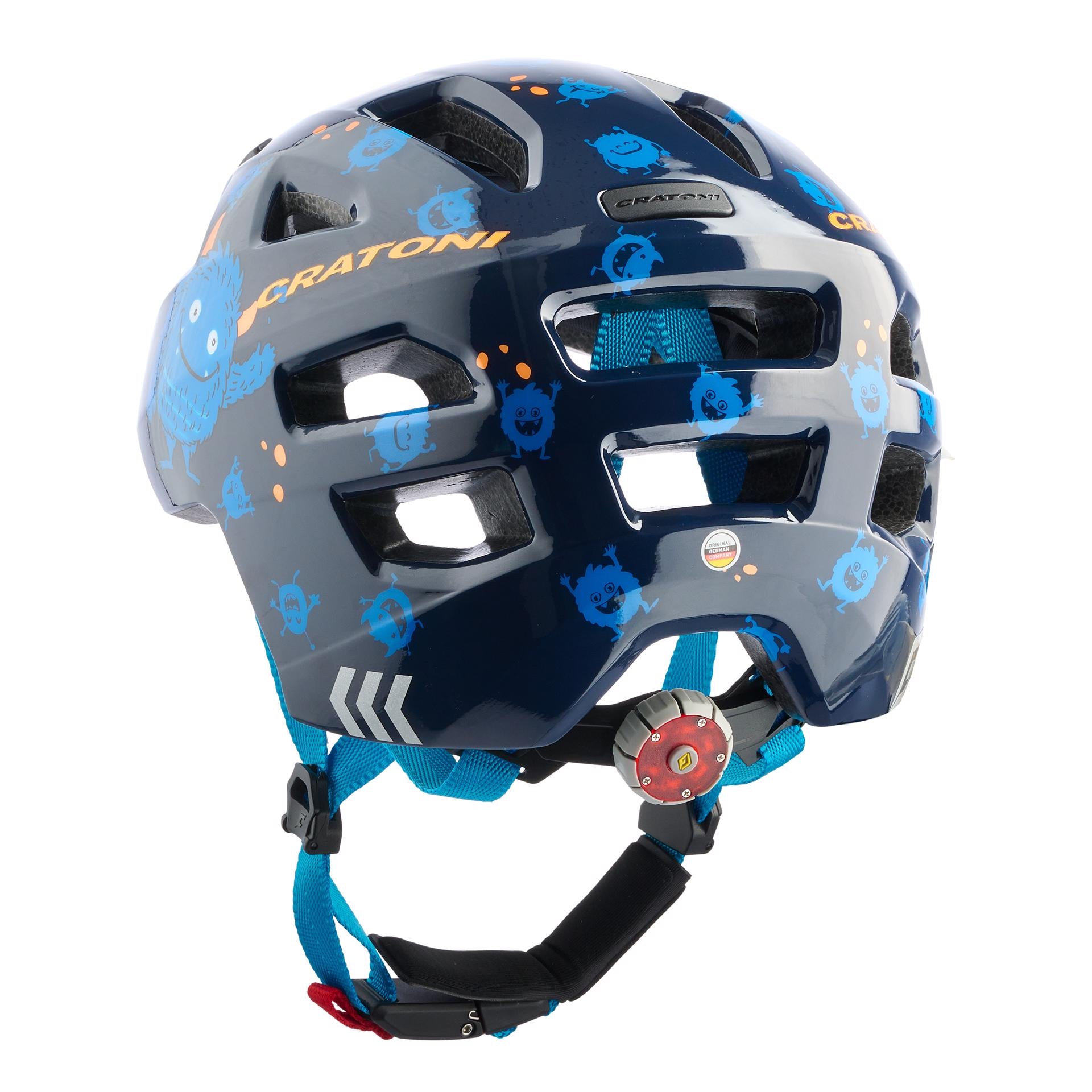 Cratoni Maxster Monster Blue Glossy Children's Helmet