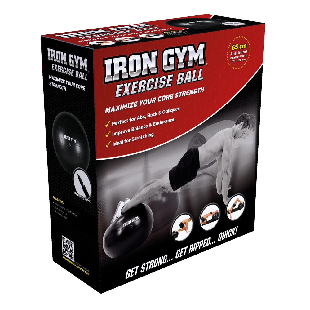 Iron Gym - Oefenbal 65cm Incl. Pomp