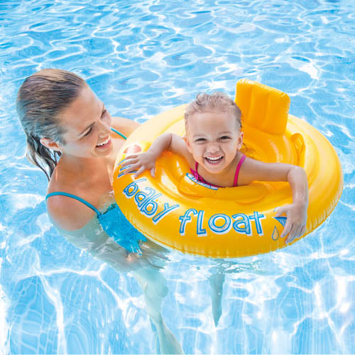 Intex Baby Swim Seat | Round | Yellow | Up To Max 11 Kg