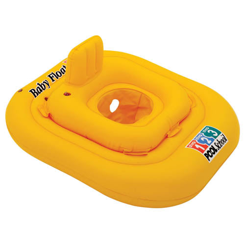 Intex Deluxe Baby-Schwimmsitz | Quadratisch | Gelb | Bis zu max. 15 kg