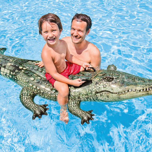 Intex Crocodile Ride-on | Realistischer Druck | 170x86 cm