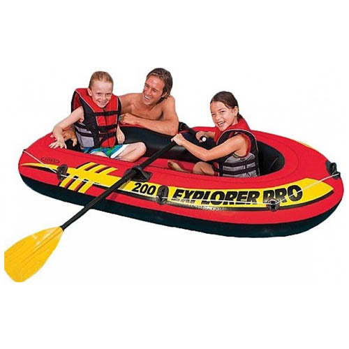 Intex Explorer Pro 200 Inflatable Boat Set With Paddles And Pump**